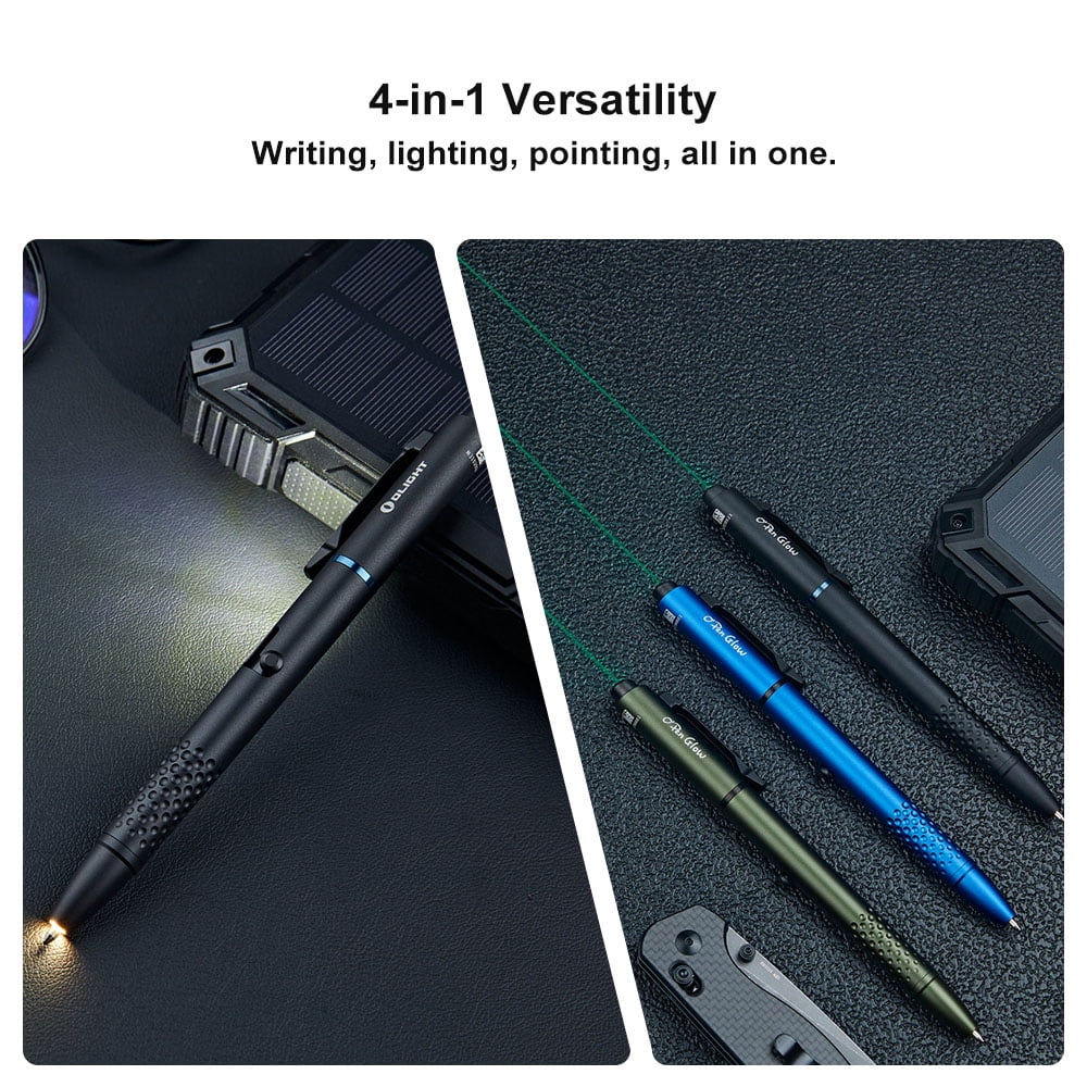 OLIGHT O'Pen Glow EDC Pen Light, 120 Lumens with Green Beam
