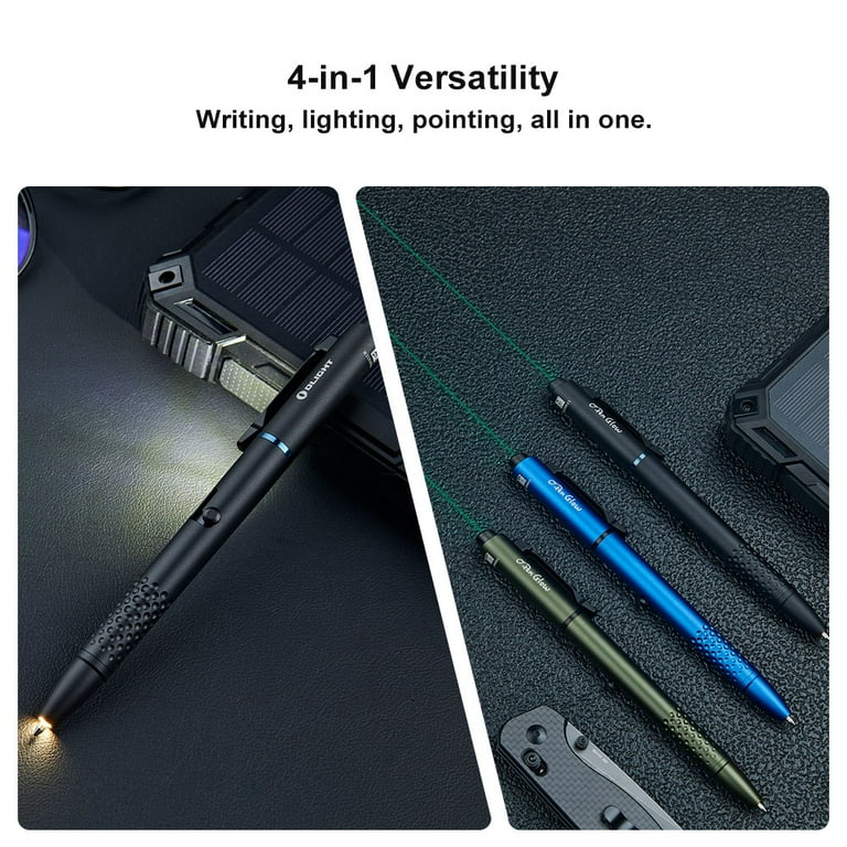 OLIGHT O'Pen Glow : ブルー 4-in-1 EDCペンライト Olight O'Pen Glow Pen with Integrated LED Flashlight and