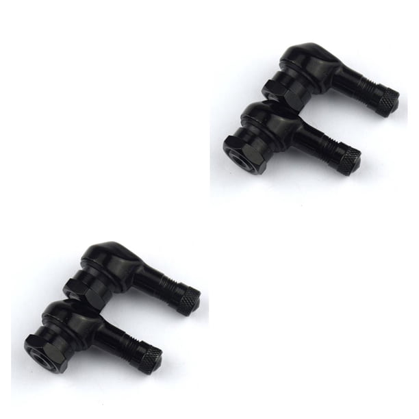 Scienceny Vástago de válvula de 2 piezas, accesorios mejorados a prueba de polvo, válvulas de vacío, accesorios para camiones, cubiertas a Negro 2piezas