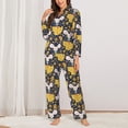 thumbnail image 3 of Wukai Mouse Cheese Print Women's Pajama Set - Soft Long Sleeve Sleepwear for Comfort and Style-Medium, 3 of 9