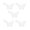 White, variant on 5Pcs Fashionable Reversible Butterfly Pendant Accessory for Versatile Styling