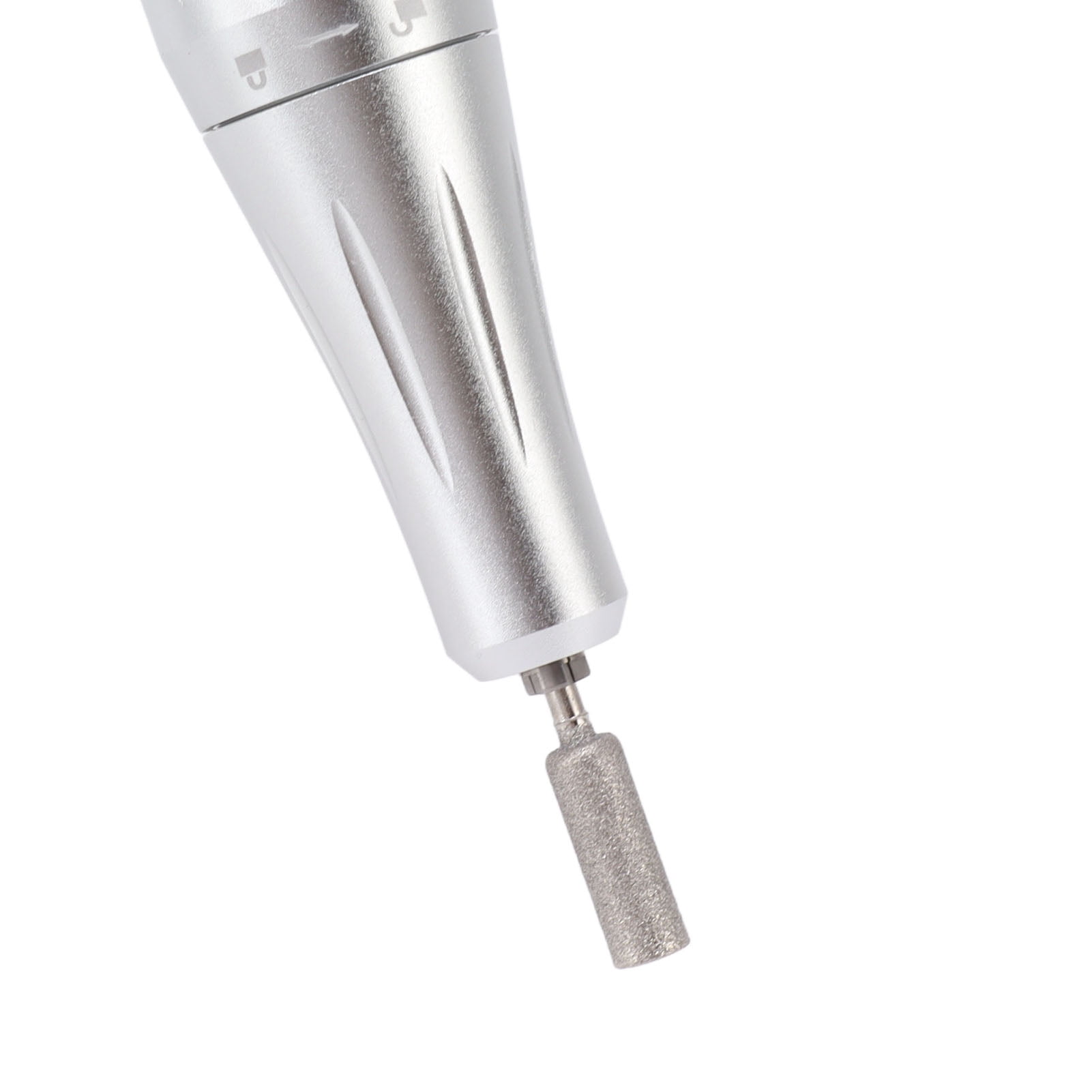 Rupoun Electric Nail Drill Machine 35000RPM Rechargeable Efile Nail Polishing Grinding Equipment with LED Display Portable Professional Salon Set Silver (8.66 inches / 22 cm)