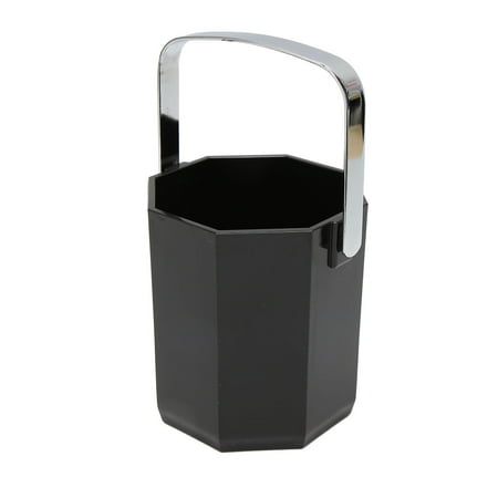 

Champagne Bucket - Sturdy Acrylic Multi-Purpose Ice Bucket Commercial Black Small Ice Bucket Beer Bucket Ice Bucket for Home Bar Camping Use