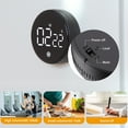 thumbnail image 3 of TFixol F2 Magnetic Rotating Timer with Stand - Silent Mode & Volume Alert, Count Up/Down, Study Alarm Clock, Built-in Lithium Battery, White/Black Options, 3 of 7