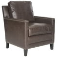 thumbnail image 2 of SAFAVIEH Buckler Club Chair Silver Nail Head Brown, 2 of 7