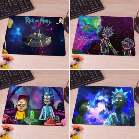 Rick and Morty Gaming Mouse Pad is a large Mouse Pad Suitable for PC Computer Desks  Silky Smooth  Non-Slip Rubber Mouse Pad  8.66 Inch x 7.09 inch