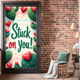 thumbnail image 3 of Romantic Event Backdrop Artistic Decorations Heart Cactus Design Party Anniversary Celebration Love Wall Hanging Poster Valentines Display Sign Touch Decor, 3 of 5