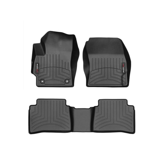 WeatherTech Custom Fit FloorLiners compatible with 2020-2026 Toyota Corolla Hybrid - 1st & 2nd Row, Black