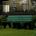 thumbnail image 3 of Wildridge Heritage 6' Park Bench, Turf Green and Black - Outdoor All-Weather HDPE Furniture, 3 of 4