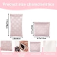 thumbnail image 2 of Soda Candy 4 Pack Checkered Small Makeup Bag for Purse, Waterproof Leather Mini Cosmetic Pouch No Zipper Self Closing Lipstick Coin Bag for Women Travel, 2 of 8