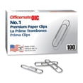 thumbnail image 1 of Clips para papel Officemate OIC99916 de acero, paquete de 100, 1 of 1