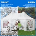thumbnail image 5 of Dextrus 348" x 252" White Heavy Duty Outdoor Canopy, Waterproof Heavy Duty, 5 of 5