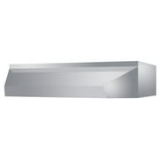 20" wide shell hood in stainless steel