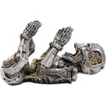 thumbnail image 3 of Ebros Steampunk Cyborg Robotic Terminator Skeleton Wine Bottle Holder 9.5"L, 3 of 8