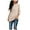 Beige, variant on Fuzzy Sweater for Women Cozy Long Sleeve Pullover Round Neck Slouchy Lounge Top Solid Color Casual Fall Outfits