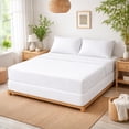 thumbnail image 2 of Juego de Sábanas Queen Size Spring Air Bamboo Sense Tacto Seda Transpirable Blanco, 2 of 5