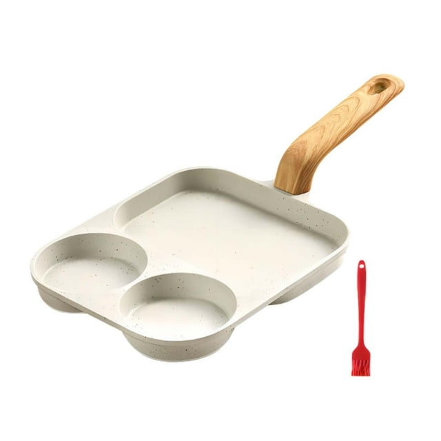 DOLITY Poêle Antiadhésive 3 en 1 Poêle à Frire Grillée en Alliage d'Aluminium 2 Pcs Universelle