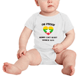 thumbnail image 2 of I'm Proof Mommy Can't Resist Burmese Guys Cute Baby Clothes For Boy Girl (White, 12-18 Months), 2 of 5