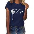 thumbnail image 1 of CEHVOM Haut de Mode pour Femme Imprimé Décontracté Coupe Ample T-shirt Chemise Grande Taille, 1 of 6