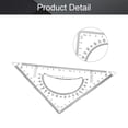 thumbnail image 4 of HUGFEGWE 20cm Large Triangle Ruler Square Set Plastic Triangular Scale Architectural Ruler for Students Homeschoolers Architects Engineers CJB91-23297, 4 of 7