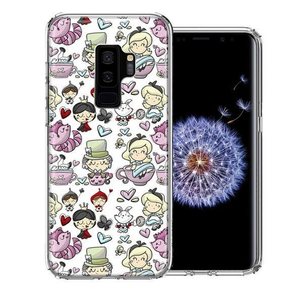 MUNDAZE For Samsung Galaxy S9 Plus Wonderland Design Double Layer Phone Case Cover