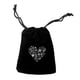 thumbnail image 3 of 10pcs Bolsa de joyería con cordón Bolsa de Caja Favor de - Bolsa pequeña de envoltura de Negro Macarena Bolsas con cordón, 3 of 8