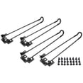 thumbnail image 1 of Conjunto de 4 patas plegables de 32/42 cm con tornillos para mesas de camping proyectos de bricolaje en el hogar, 1 of 9