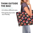 thumbnail image 2 of Easygdp Red Rose Flower Bolsas Tote para Mujer, Bolsos de Hombro para Viaje, Bolsos de Mano de Gran Capacidad para Compras y Trabajo, 2 of 8