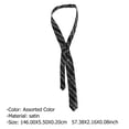 thumbnail image 2 of CIMAXIC 2PCS Piano Stave Pattern Necktie Premium Party Necktie Comfortable Necktie,57.48"X2.17"X0.08", 2 of 4