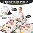thumbnail image 3 of Dogs with Party Hats and Flowers Toddler Nap Mats for Kids Preschool,Sleeping Mat Bag or Kids,Toddler Sleeping Bag,Toddler Nap Mat or Daycare, 3 of 6