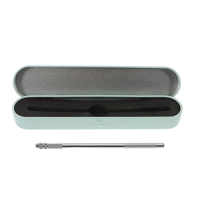 Silver Crochet Hook Handle Storage Case for Wig Maintenance and Repair