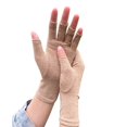 thumbnail image 1 of Guantes de medio dedo para el cuidado de la salud con fibra de cobre para deportes de interior, guantes de entrenamiento de rehabilitación, guantes de presión para las articulaciones, inflamación, 1 of 6