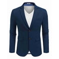 thumbnail image 2 of COOFANDY Men' Casual Blazer Slim Fit Linen Sport Coat Lightweight Two Button Suit Jacket, 2 of 6