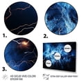 thumbnail image 3 of Designart "Lightning Electrifying Euphony" Landscapes Floater Framed Canvas Wall Art, 3 of 7