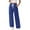 Blue, variant on RQYYD Wide Leg Sweat Pants for Womens High Waisted Baggy Sweatpants Casual Drawstring Workout Pants with Pockets