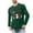Army Green, variant on Brondbend Casual Clothes for Men Christmas Men’s Shirt Long Sleeved Crew Neck Fitness Homewear Print Stylish Blouse Regular Fit Work Clothes Army Green