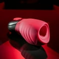 thumbnail image 3 of Gender X Body Kisses Rechargeable Vibrating Silicone Suction Massager Red, 3 of 3