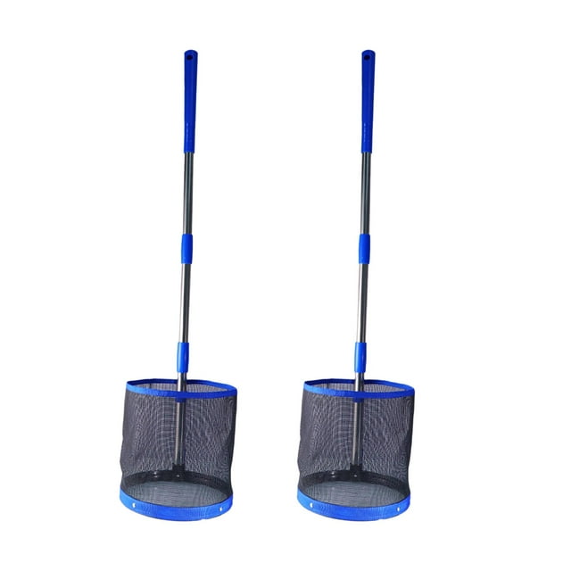 2 Pcs Conteneur Ramasse-Balles de Tennis Capacité 140 Balles Collecteur pour Entraînement 2 Bleu