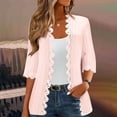 thumbnail image 2 of Womens Summer Short Sleeve Lightweight Cardigan V Neck Hollow Out Sweater 2025 Trendy Knit Tops, 2 of 6