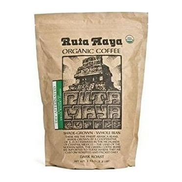 Ruta Maya Organic Decaffeinated Coffee Dark Roast 2.2 Lbs