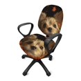 thumbnail image 5 of CHAQLIN Stretchable Rotating Chair Protectors, 2 Piece Polyester Fabric Office Chair Cover for High Back Boss Chair, 5 of 8