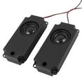 thumbnail image 1 of Unique Bargains 8W 8 Ohm Black Plastic Shell Rectangle TV Computer Speaker Loudspeaker 2 Pieces, 1 of 2