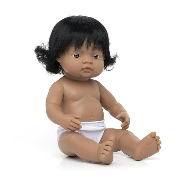 Miniland Educational - 15'' Anatomically Correct Baby Doll Hispanic Girl