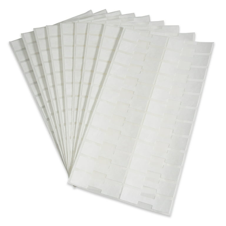 1000 Pcs Price Tags Stickers 12mm Barbell Jewelry Display Rectangle Shape  white 