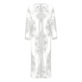 thumbnail image 7 of Conairie Womens Swimsuit Coverup Long Sleeve Loose Mesh Sheer Cardigan Bathing Suits Cover Ups Summer Bikini Vacation Long Dress Outfits White One Size, 7 of 7