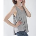 thumbnail image 2 of SWSMCLT Women's Cami Tank Top Soft Plus Size Top Fall Backless Summer Deep V Neck Cotton Cami Shirt Grey Large, 2 of 4
