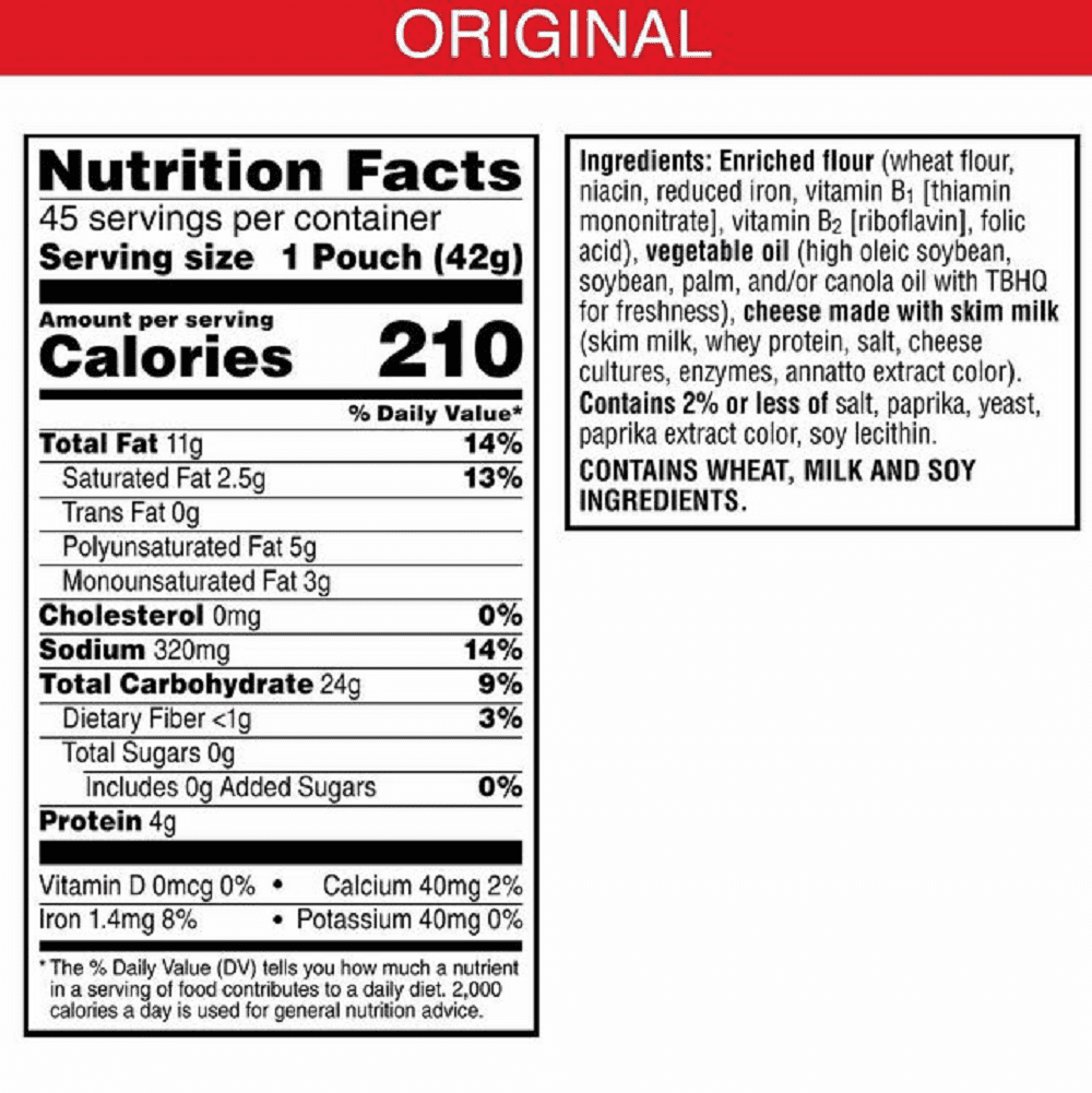 Cheez-It Original Crackers Snack Packs (1.5 oz., 45 ct.)