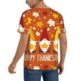 thumbnail image 2 of Fotbe Happy Thanksgiving Three Gnomes Baseball Jersey Shirt for Men and Women, Casual Short Sleeves Button Down T-Shirt-4X-Large, 2 of 9