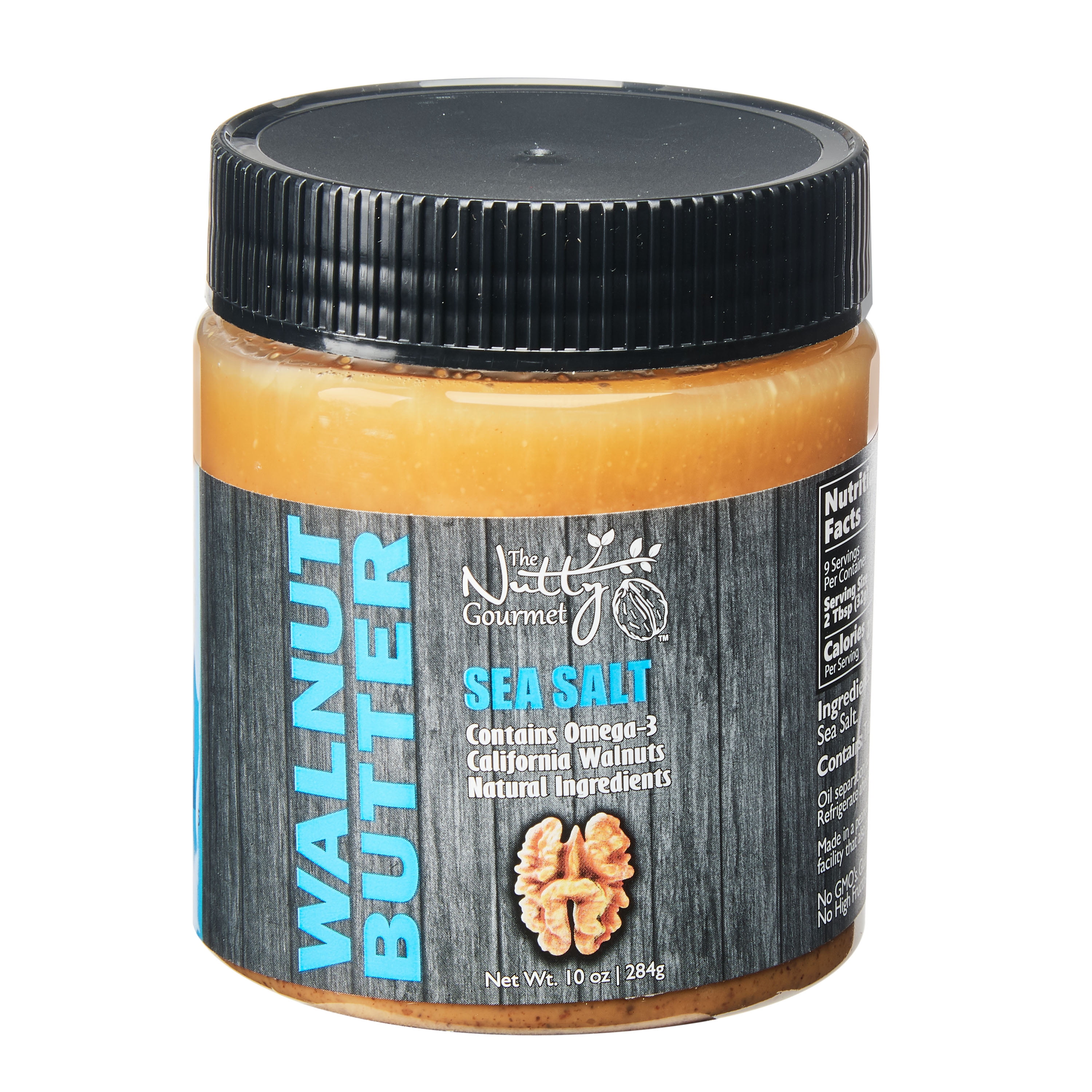 The Nutty Gourmet Walnut Butter, Sea Salt, 10 oz