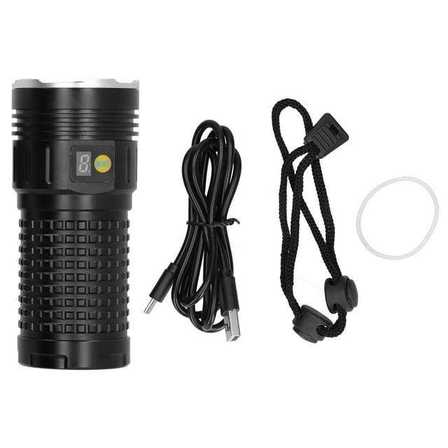 Linterna LED portátil antorcha USB recargable IP65 luz impermeable para acampar al aire libre